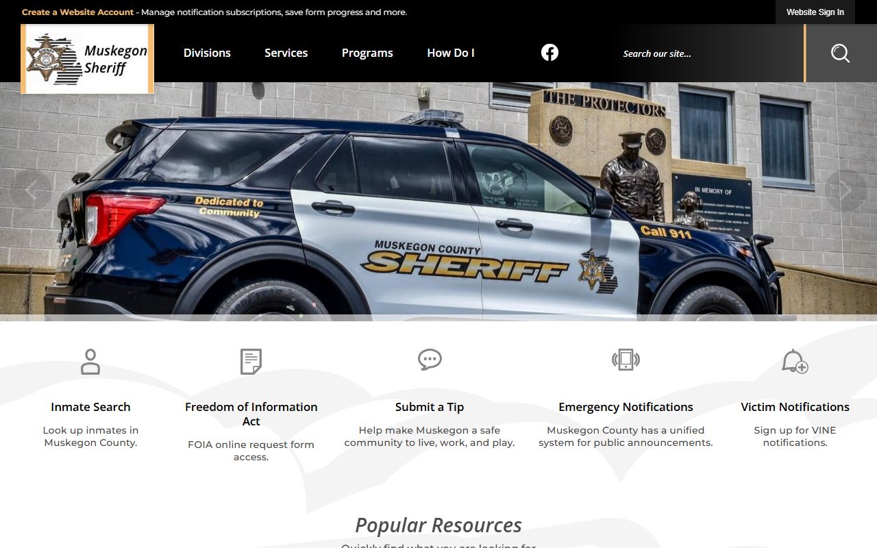Muskegon County Sheriff sex offender registry